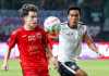 Ryo Matsumura berjuang mencetak gol di Persija vs RANS Nusantara