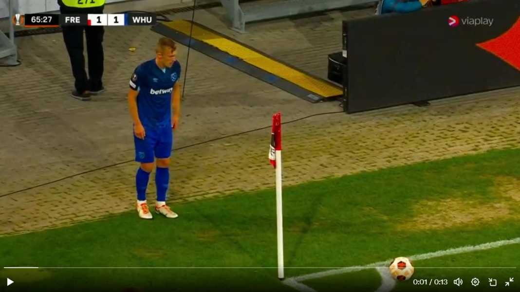 Sepak pojok James Ward-Prowse di Freiburg Bowen dan Ward-Prowse Selamatkan West Ham di Liga Europa Dengan Assist-assist Mereka