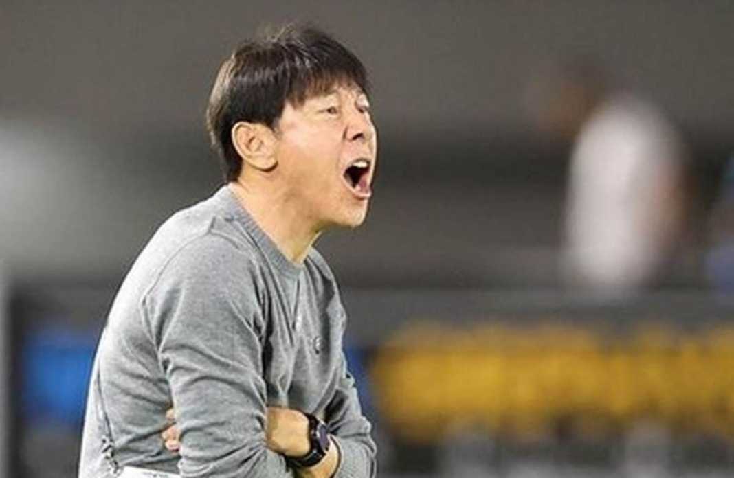 Shin Tae-yong dalam sebuah laga Timnas Indonesia Shin Tae-yong dalam sebuah laga Timnas Indonesia