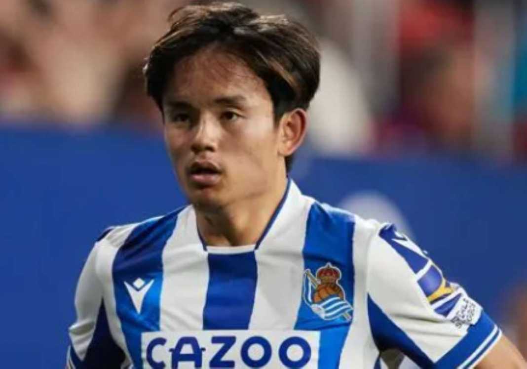 Takefusa Kubo dalam sebuah aksinya di Real Sociedad Takefusa Kubo dalam sebuah aksinya di Real Sociedad