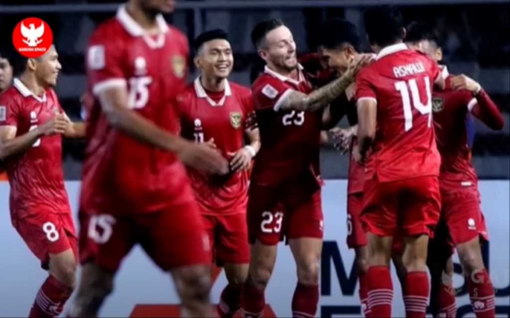 Timnas Indonesia usai mencetak gol beberapa waktu lalu