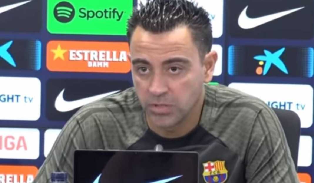 Xavi Hernandez Sedang Konferensi Pers Jelang Lawan Granada Ketakutan Xavi Hernandez Jelang Barcelona Hadapi Granada