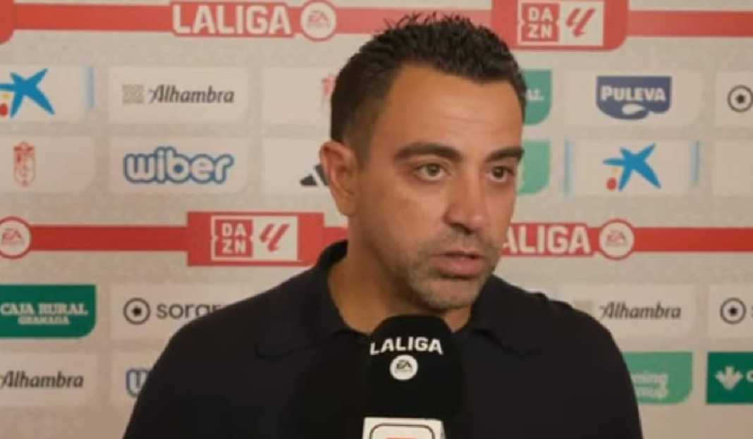 Xavi Hernandez Sedang Wawancara Usai Kontra Granada Xavi Hernandez Kecewa Berat Barcelona Imbang Kontra Granada