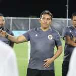 Bima Sakti dalam sebuah sesi latihan Timnas Indonesia U17