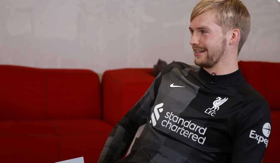 Caoimhin Kelleher dalam sebuah acara di Liverpool Melawat ke Toulouse, Caoimhin Kelleher Antusias Rasakan Pengalaman Main di Luar Kandang