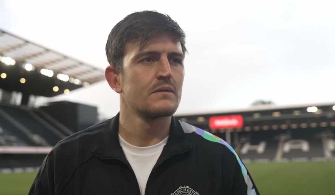 Harry Maguire dalam wawancara usai pertandingan Meski Sempat Cedera di Awal Laga, Harry Maguire Tunjukkan Komitmen Bela Manchester United