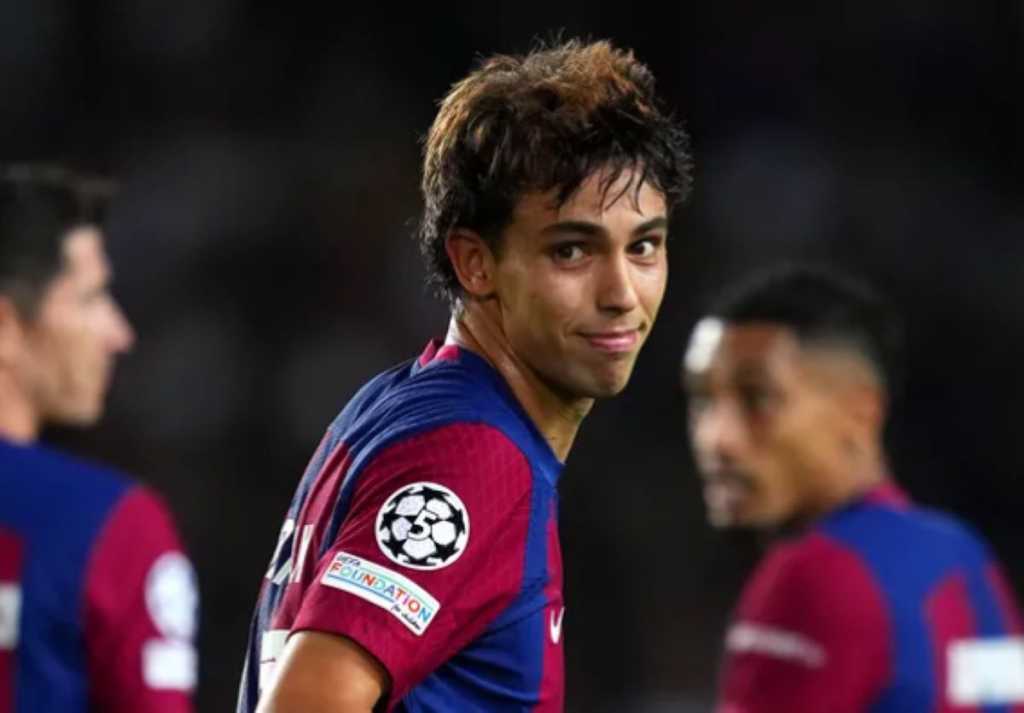 Joao Felix dalam sebuah pertandingan Barcelona