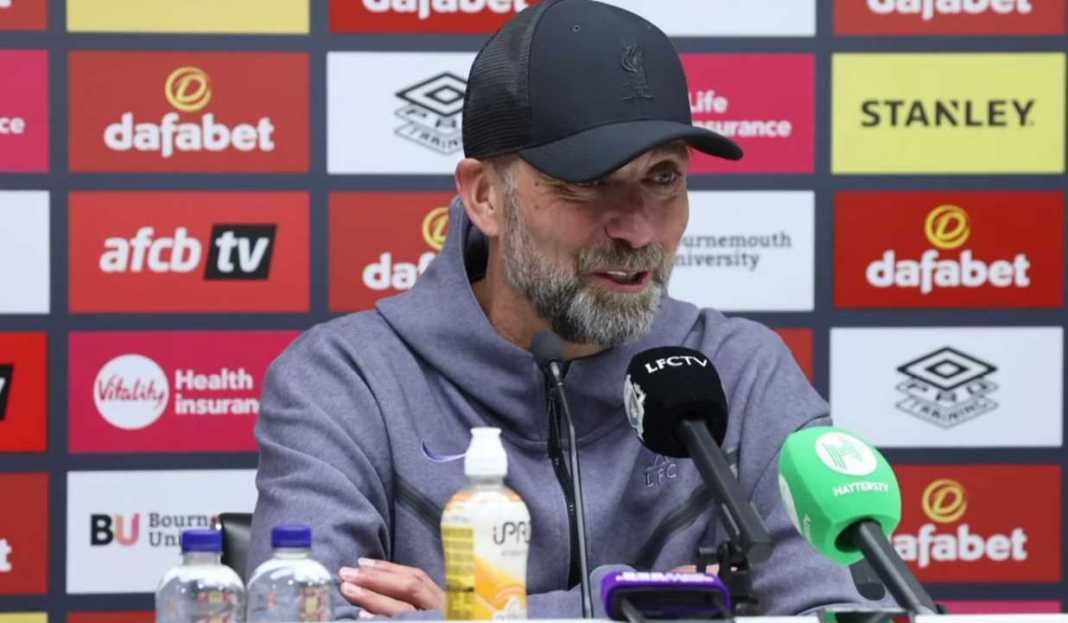 Jurgen Klopp dalam konferensi pers Jurgen Klopp Sebut Performa Liverpool Super Usai Kemenangan Atas The Cherries