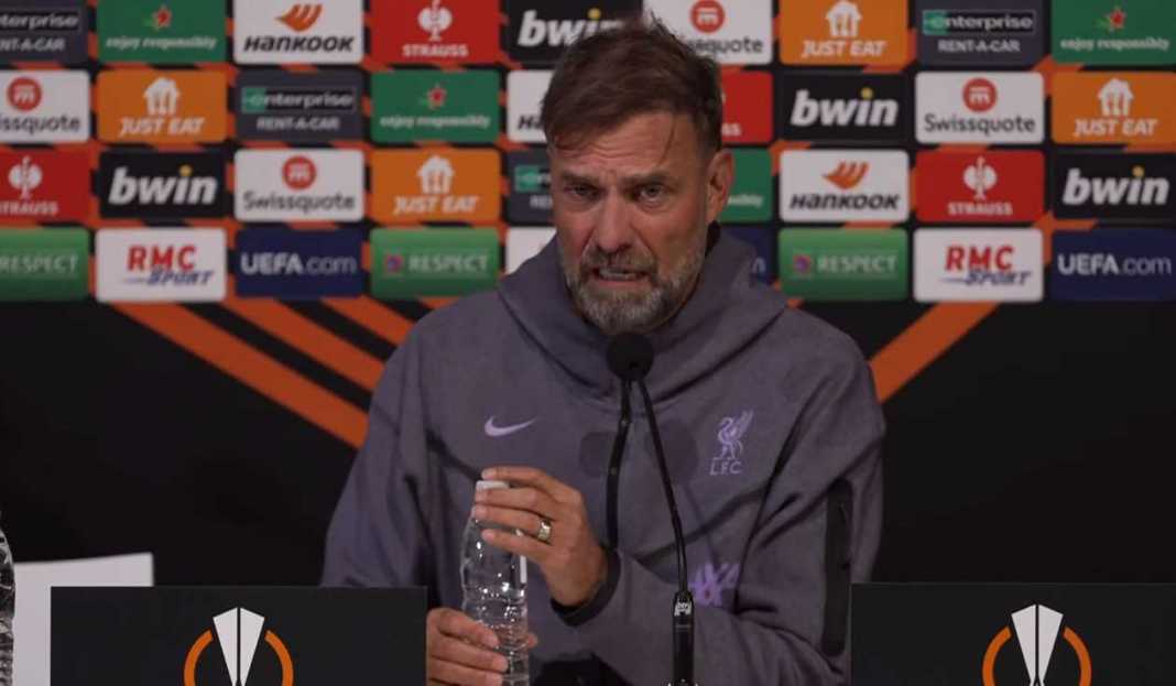 Jurgen Klopp dalam konferensi pers Liverpool Jurgen Klopp Konfirmasi Liverpool Bakal Rotasi Skuad Untuk Pertandingan Liga Europa