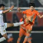 Kei Hirose dalam aksinya untuk Borneo FC saat menjamu Persik Kediri