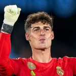 Kepa Arrizabalaga dalam sebuah laga bersama Real Madrid