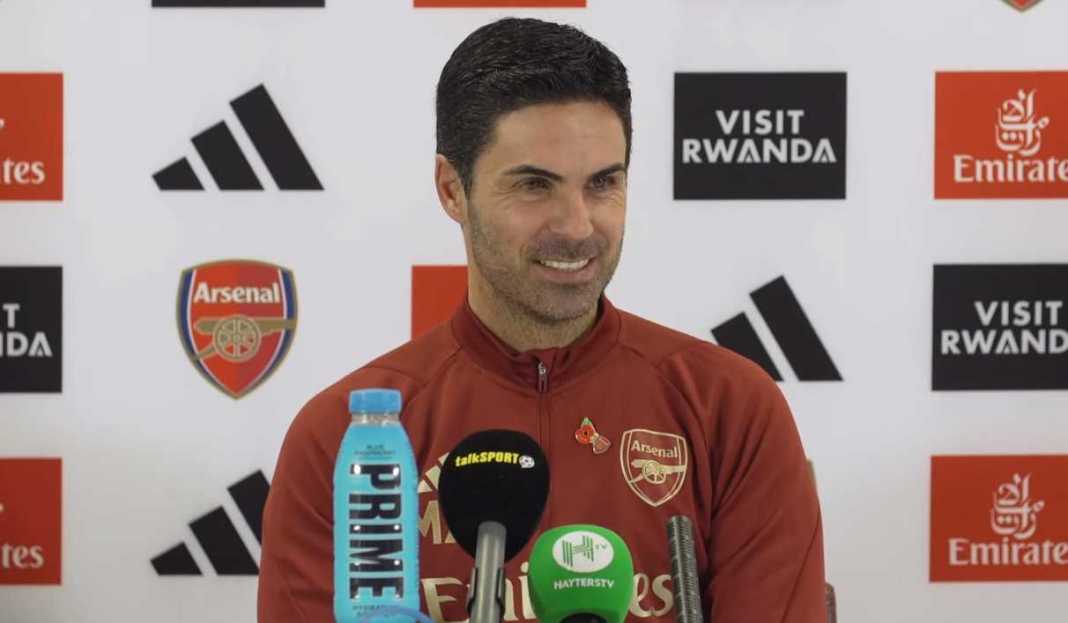 Mikel Arteta di konferensi pers Arsenal Mikel Arteta Ungkap Kondisi Skuad Arsenal Jelang Laga Melawan Sesama Murid Pep Guardiola