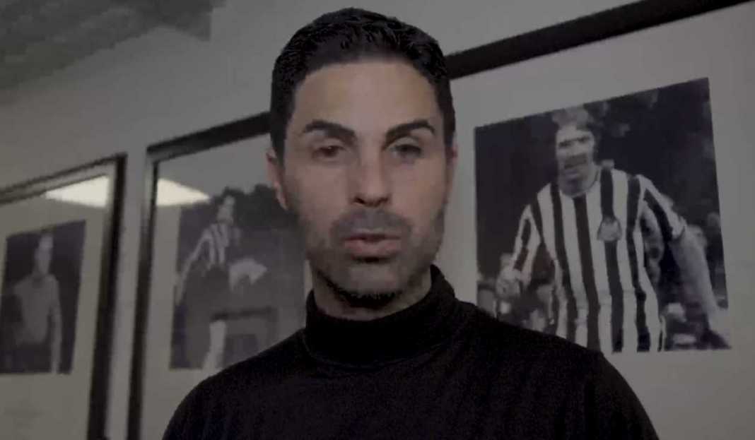 Mkel Arteta dalam wawancara usai pertandingan Mikel Arteta Marah Besar Soal Gol Kontroversi Newcastle, Sebut Sebaga Aib Mutlak