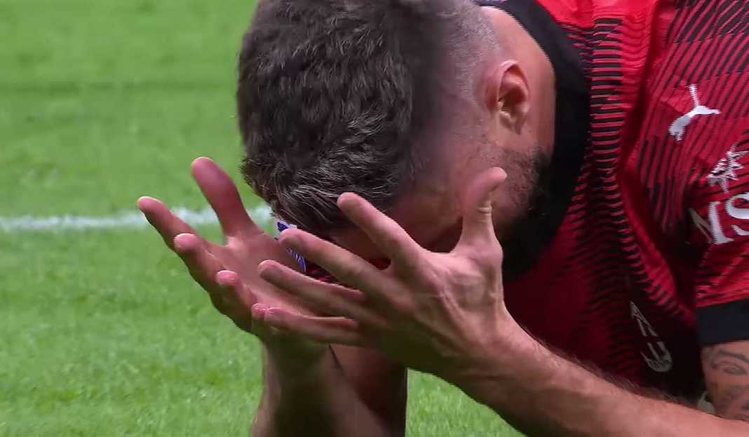 Oliver Giroud lewatkan peluang lawan Juventus Duel AC Milan vs Zebrette Tak Pernah Hasilkan Clean Sheet Sejak Stefano Pioli Terlibat