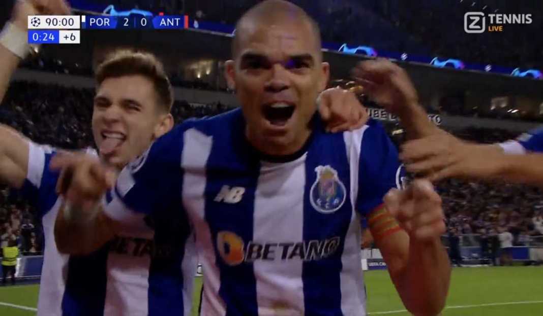 Pepe jadi pencetak gol tertua Liga Champions Rangkuman Laga Liga Champions Tadi Malam dan Rekor-Rekor Bersejarah yang Tercipta
