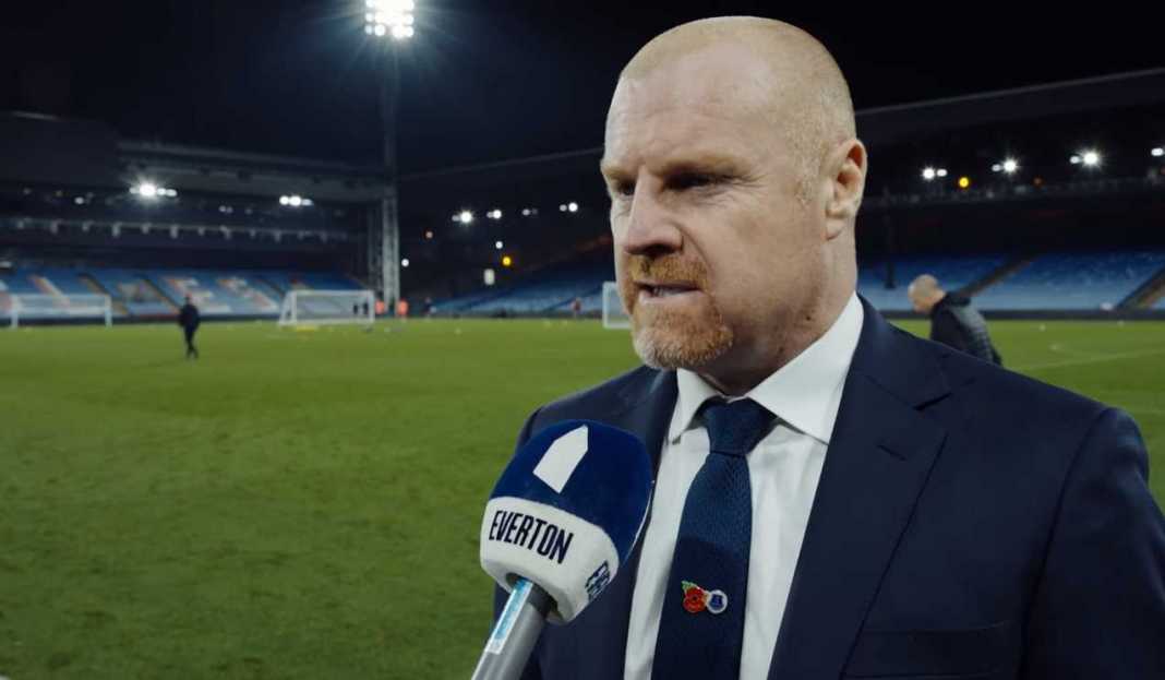 Sean Dyche dalam wawancara usai pertandingan Sean Dyche Puji Kematangan Mental Tim Everton dalam Kemenangan Atas The Eagles