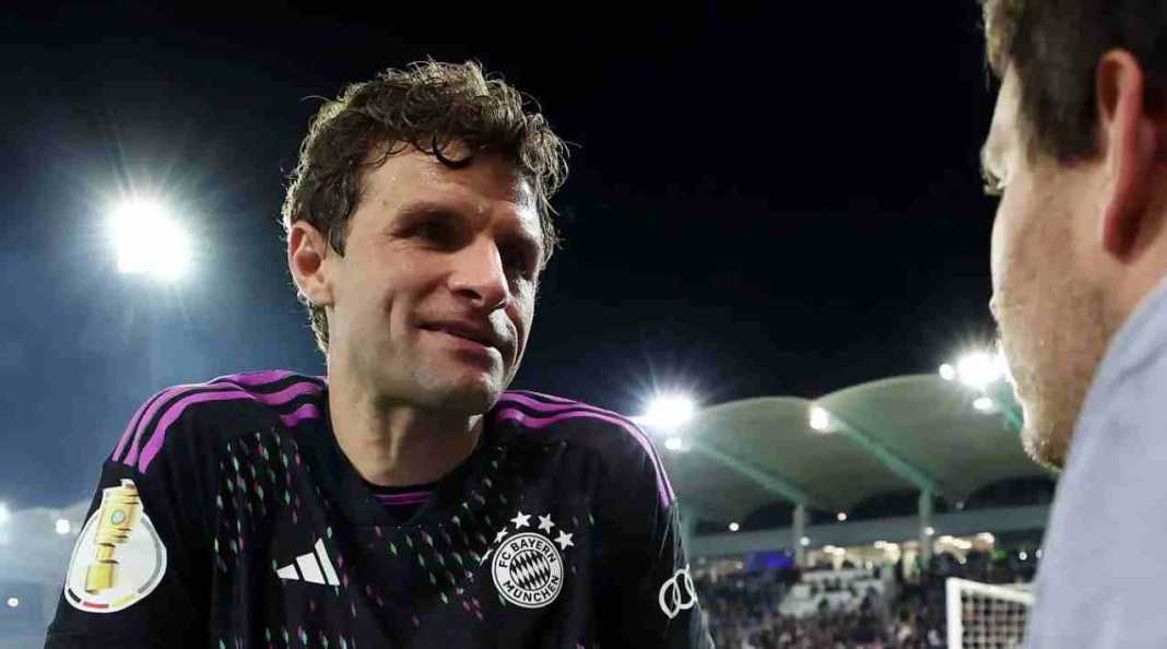 Thomas Muller dalam kekalahan DFB Pokal Sudah Empat Musim Terakhir Bayern Munchen Gagal Melaju Jauh di DFB Pokal