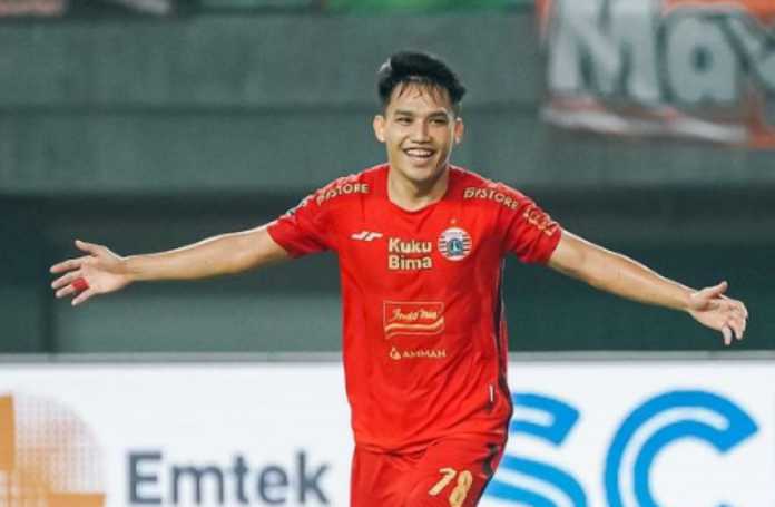 Witan Sulaeman usai mencetak gol untuk Persija