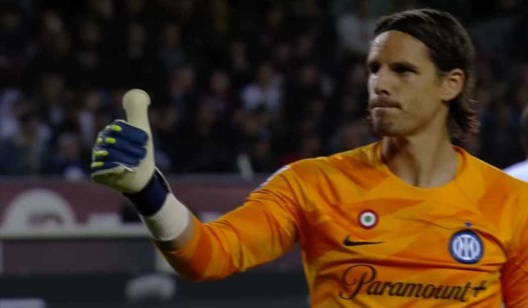 Yann Sommer usai lakukan penyelamatan Inter Milan Usung Misi Lima Kemenangan Beruntun Dalam Laga Tandang ke Austria