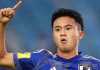 Rento Takaoka merayakan gol bersama Jepang U17
