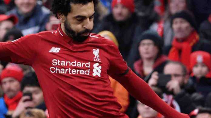 Mohamed Salah beraksi dalam satu pertandingan Liverpool