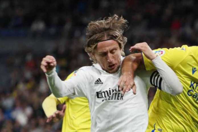 Luka Modric Saat Tampil di Laga Real Madrid vs Cadiz