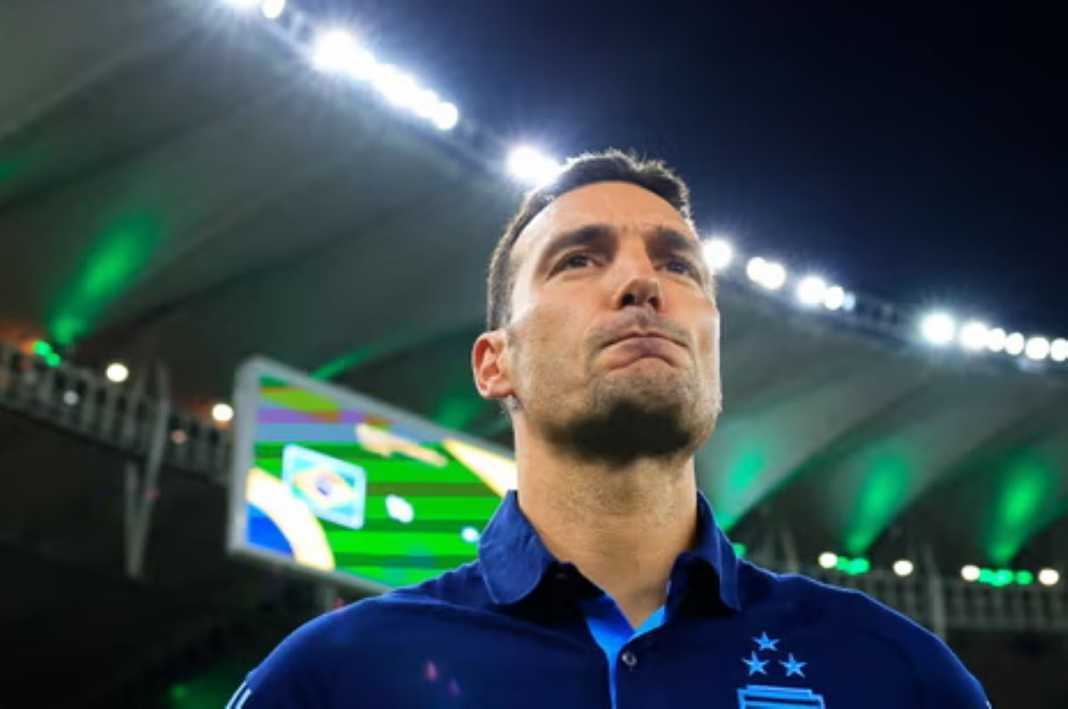 Pelatih Lionel Scaloni usai sebuah yang dilakoni Timnas Argentina Pelatih Lionel Scaloni usai sebuah yang dilakoni Timnas Argentina