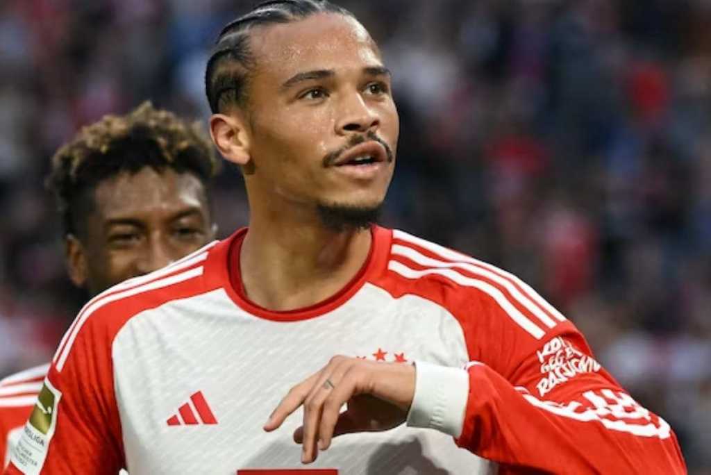 Leroy Sane dalam sebuah aksinya di Bayern Munchen