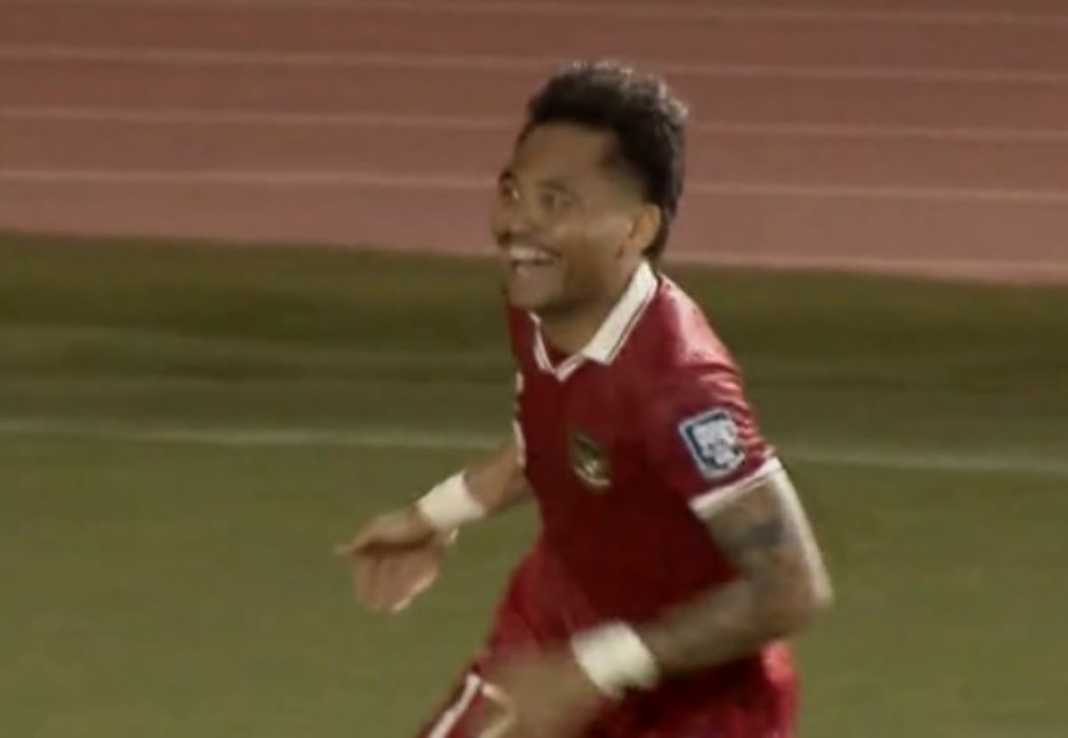 Saddil Ramdani Sesaat Setelah Mencetak Gol di Laga Filipina vs Indonesia Saddil Ramdani Sesaat Setelah Mencetak Gol di Laga Filipina vs Indonesia