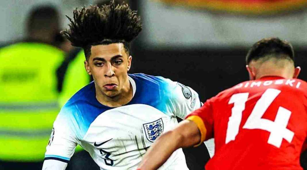 siwelocir03 Rico Lewis dalam debutnya untuk Inggris, kontra Makedonia Utara