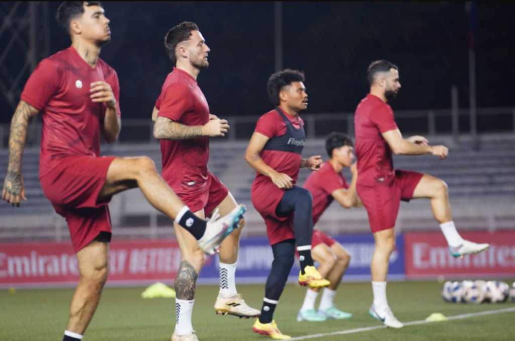 Timnas Indonesia dalam Latihan Jelang Hadapi Filipina