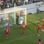 Ruben Dias mencetak gol kedua Man City ke gawang Liverpool, tetapi dibatalkan wasit