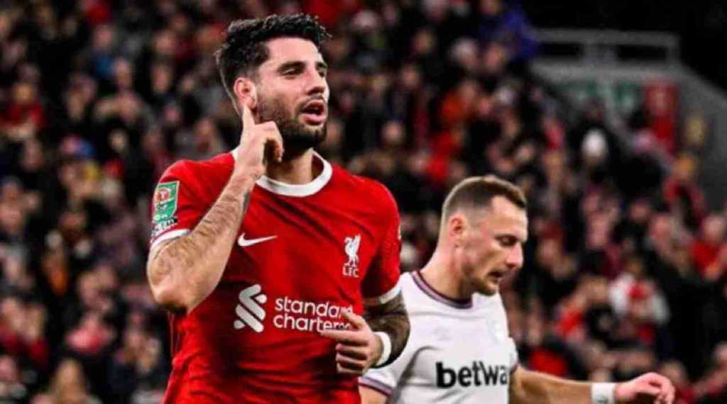 Dominik Szoboszlai mencetak gol pertama Liverpool ke gawang West Ham