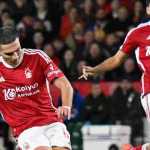 Hasil Nottingham Forest vs Manchester United, Nicolas Dominguez melepaskan serangan yang berjung gol ke gawang Andre Onana