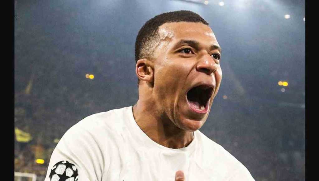 Reaksi Kylian Mbappe usai satu golnya bagi PSG