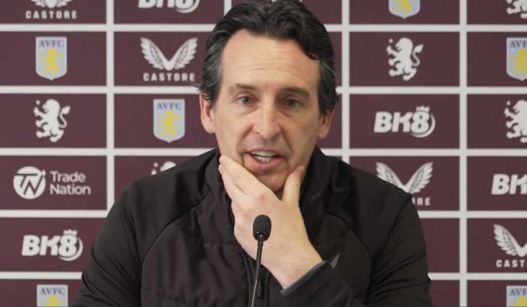 Unai Emery dalam konferensi pers Aston Villa