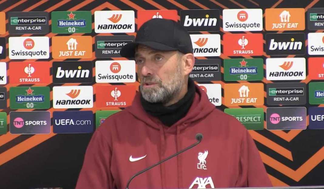 Jurgen Klopp di konferensi pers Liverpool