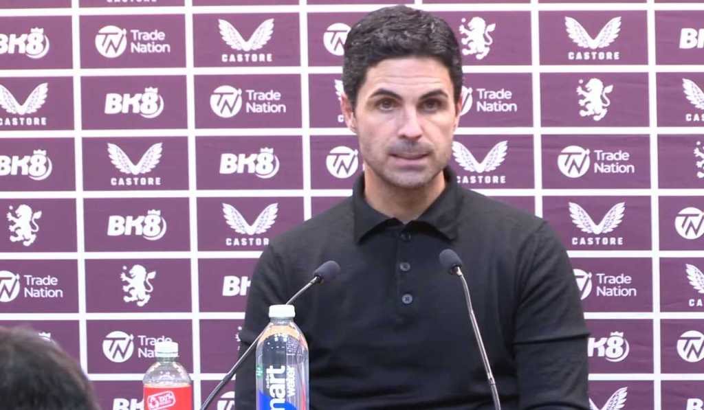 Mikel Arteta Salahkan Wasit dan Cuaca Berangin Usai Kekalahan Arsenal di Villa Park