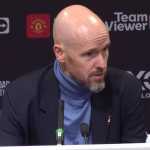 erik ten Hag dalam konferensi pers Manchester United