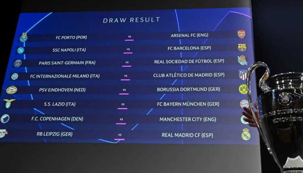 Hasil Drawing Liga Champions Babak 16 Besar