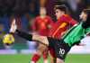 Paulo Dybala dalam laga antara Sassuolo vs AS Roma