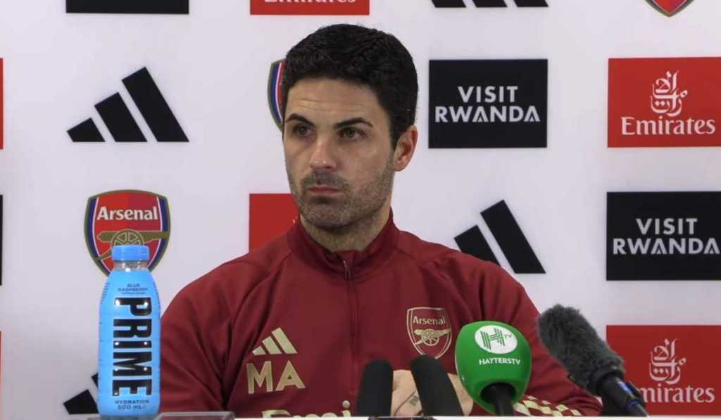 Mikel Arteta dalam konferensi pers