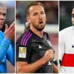 Erling Haaland, Harry Kane, Kylian Mbappe