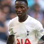 Pape Matar Sarr bereaksi dalam satu laga Tottenham Hotspur