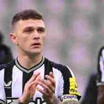 Kieran Trippier bereaksi usai satu kekalahan Newcastle United