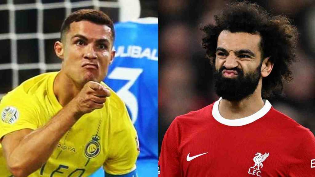 Cristiano Ronaldo dan Mohamed Salah