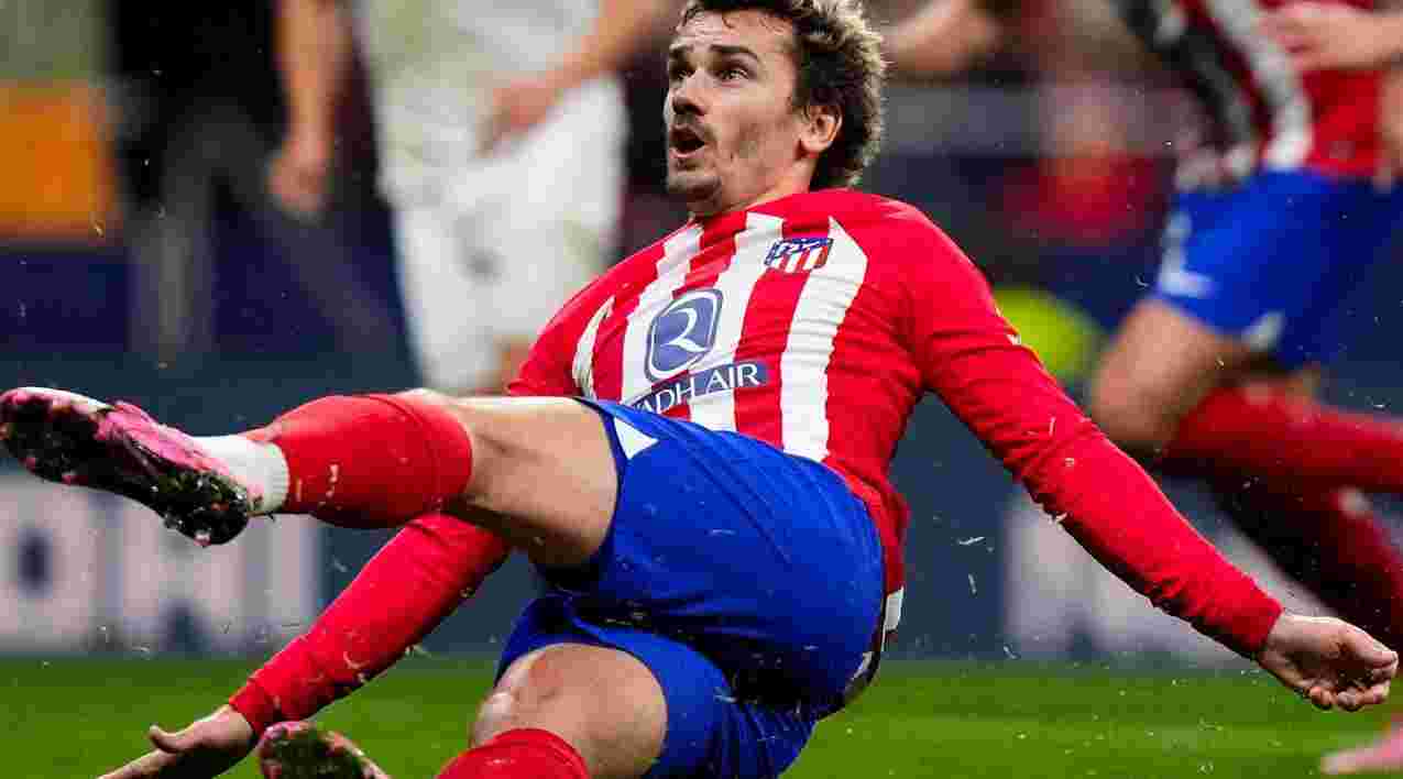 Griezmann kepeleset saat mengambil sepakan penalti pada laga Copa del Rey kontra Sevilla