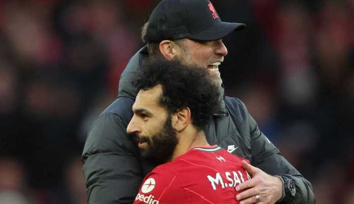 Jurgen Klopp dan Mohamed Salah