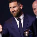 Lionel Messi meraih penghargaaan sebagai pemain sepakbola terbaik di Best FIFA Awards 2023