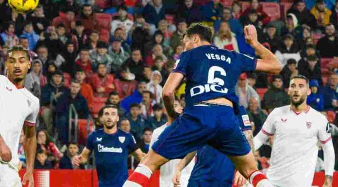Mikel Vesga cetak gol pertama Athletic Bilbao ke gawang Sevilla